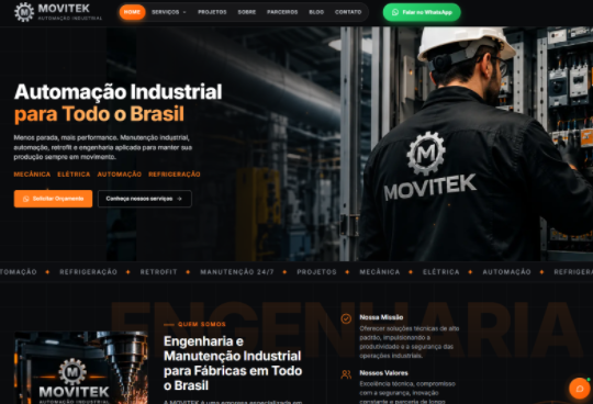 Como criei do zero o site da Movitek: SEO, performance e conversão para a indústria